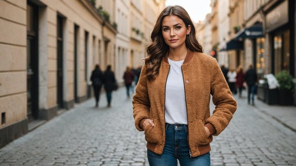 Stylisez votre garde-robe avec une veste teddy femme polyvalente